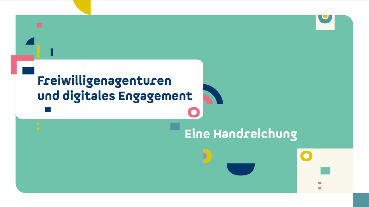 Screenshot Handreichung "Freiwilligenagenturen und digitales Engagement"